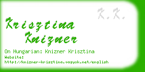 krisztina knizner business card